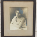 Lot 039 - Antique Framed Photograph Portrait Of A Young Woman Dressed In A Classical Style, With Toga, Paper Label On Verso From Howard M. Smith, Photographer, Portland, Maine, 13-1/2" x 15-5/8"