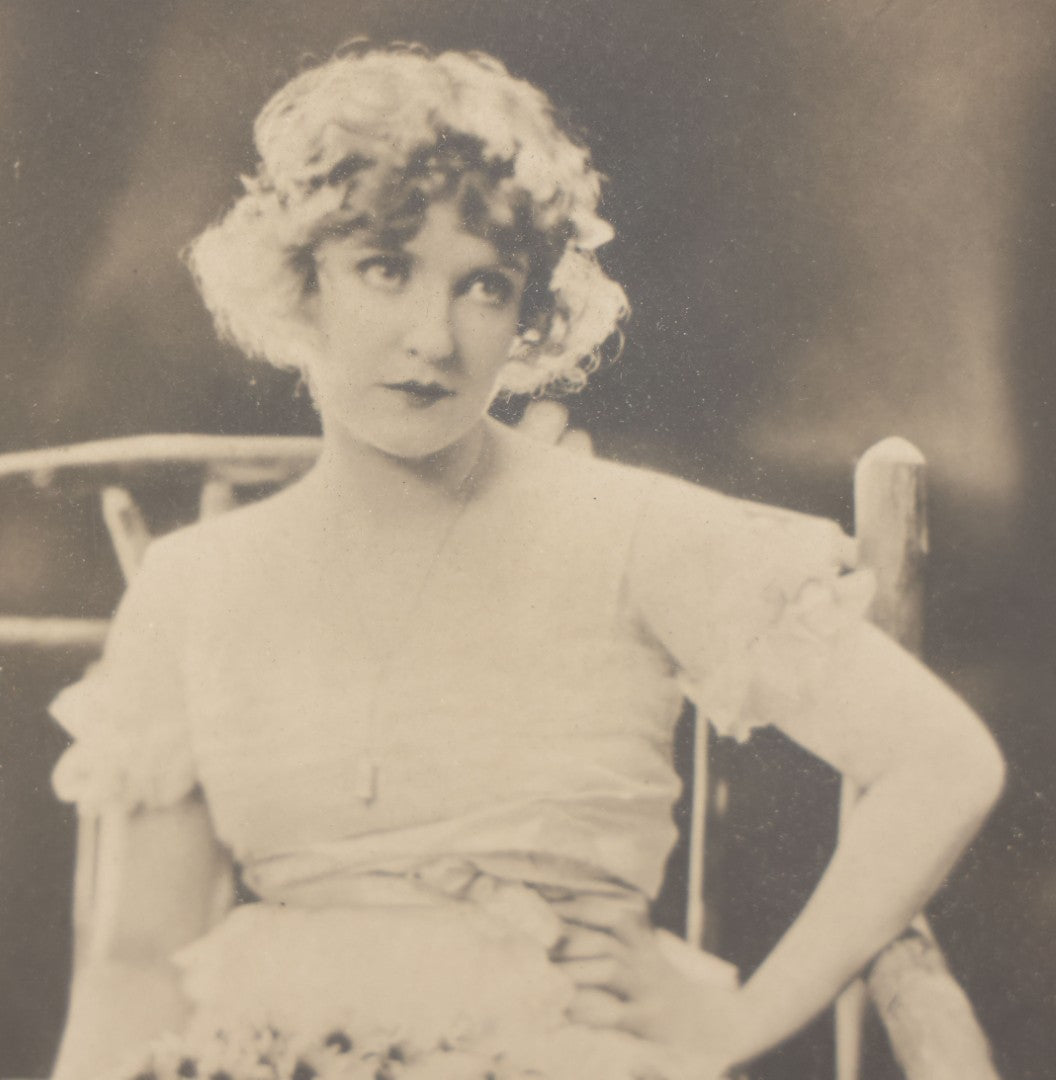 Lot 040 - Antique Framed Photograph Of Silent Film Actress May Allison, Appears To Be Autographed By Allison, As Found, Hartsook Photo Studio, San Francisco And Los Angeles, Signature Not Authenticated, 7-5/8" x 9-3/4"