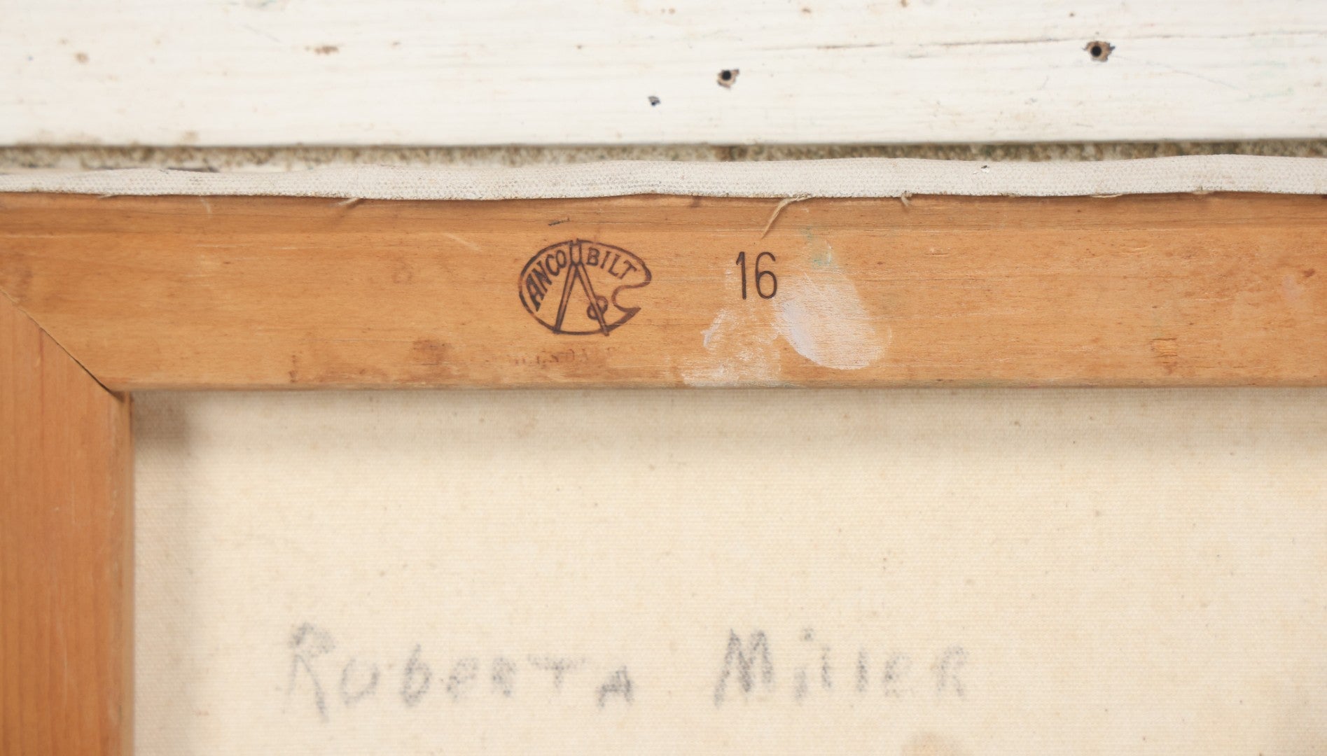 Lot 041 - Vintage Oil On Canvas Painting Portrait Of A Pretty Brunette Woman In A Blue Blouse With Red Hair Band, Red Jacket, Artist Signed Mildred Gaudes, 1963, 16" x 20"