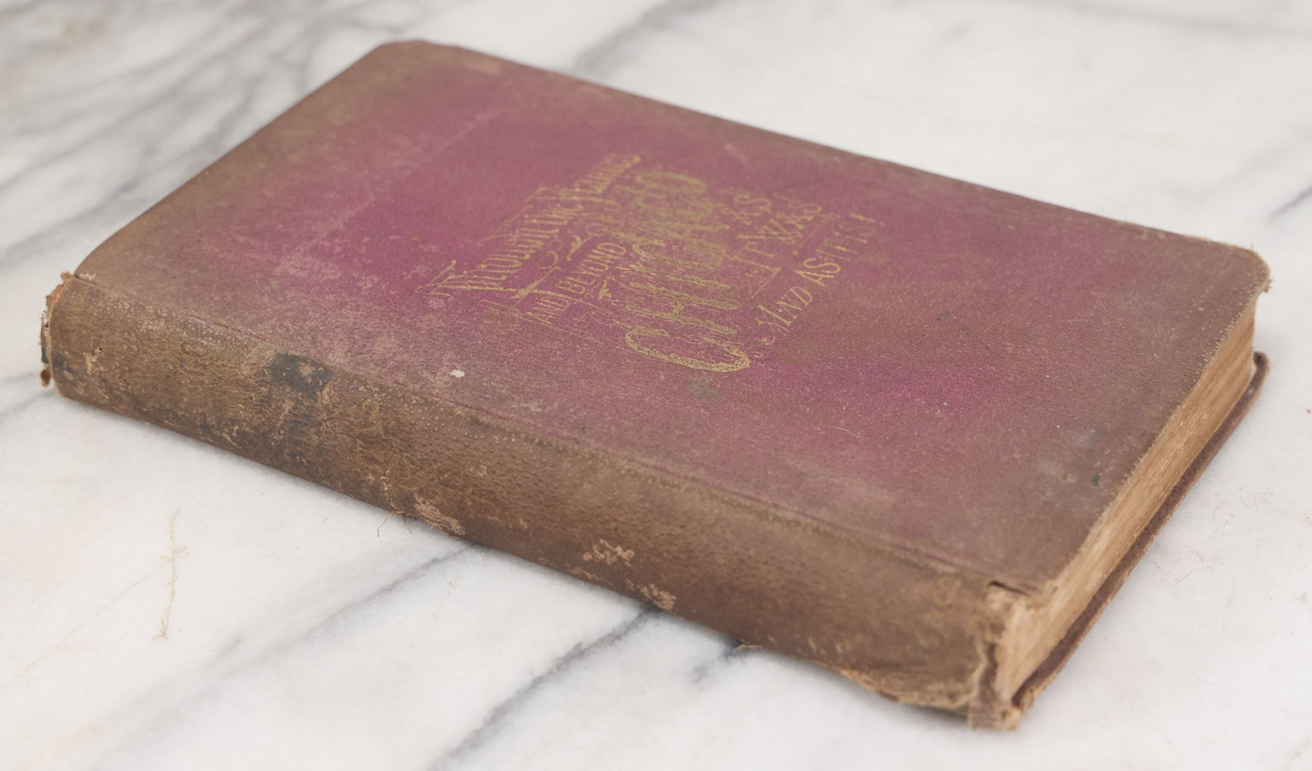 Lot 048 - "Through The Flames And Beyond, Or Chicago As It Was And As It Is, And Its Glorious Future" Antique Book By Frank Luzerne On The Chicago Fire, Profusely Illustrated, Published By Wells And Company, 1872