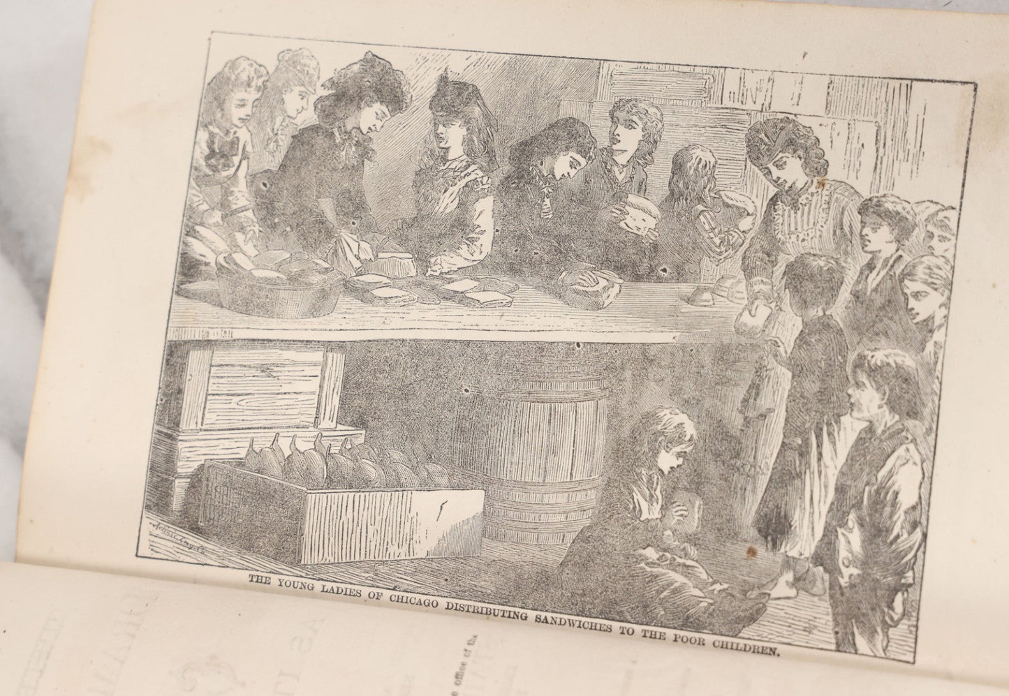 Lot 048 - "Through The Flames And Beyond, Or Chicago As It Was And As It Is, And Its Glorious Future" Antique Book By Frank Luzerne On The Chicago Fire, Profusely Illustrated, Published By Wells And Company, 1872