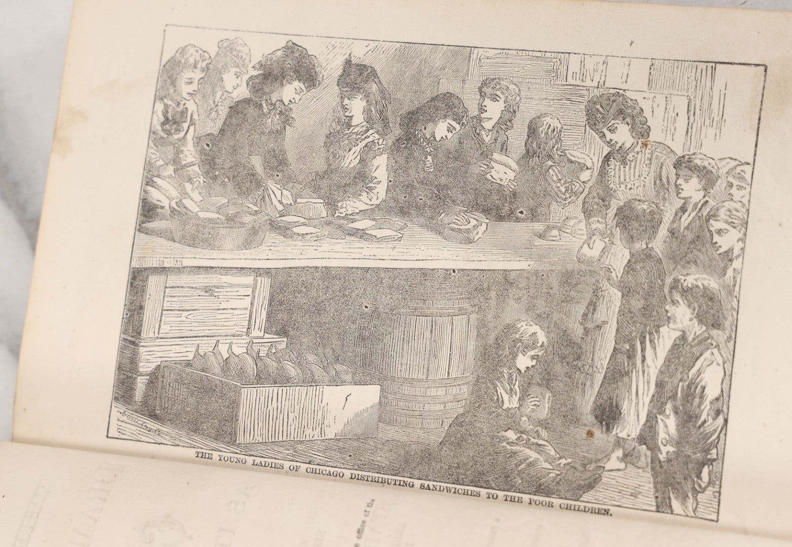 Lot 048 - "Through The Flames And Beyond, Or Chicago As It Was And As It Is, And Its Glorious Future" Antique Book By Frank Luzerne On The Chicago Fire, Profusely Illustrated, Published By Wells And Company, 1872