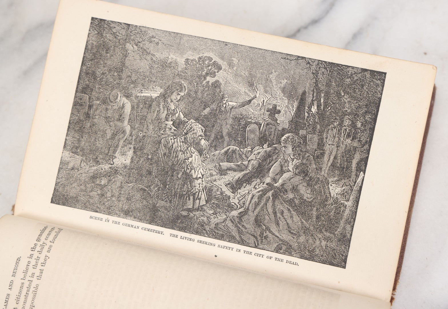 Lot 048 - "Through The Flames And Beyond, Or Chicago As It Was And As It Is, And Its Glorious Future" Antique Book By Frank Luzerne On The Chicago Fire, Profusely Illustrated, Published By Wells And Company, 1872