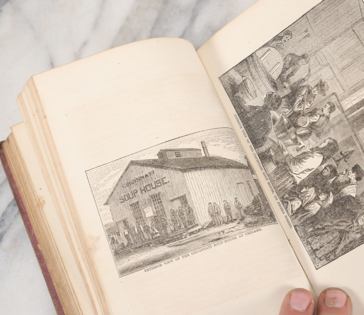 Lot 048 - "Through The Flames And Beyond, Or Chicago As It Was And As It Is, And Its Glorious Future" Antique Book By Frank Luzerne On The Chicago Fire, Profusely Illustrated, Published By Wells And Company, 1872