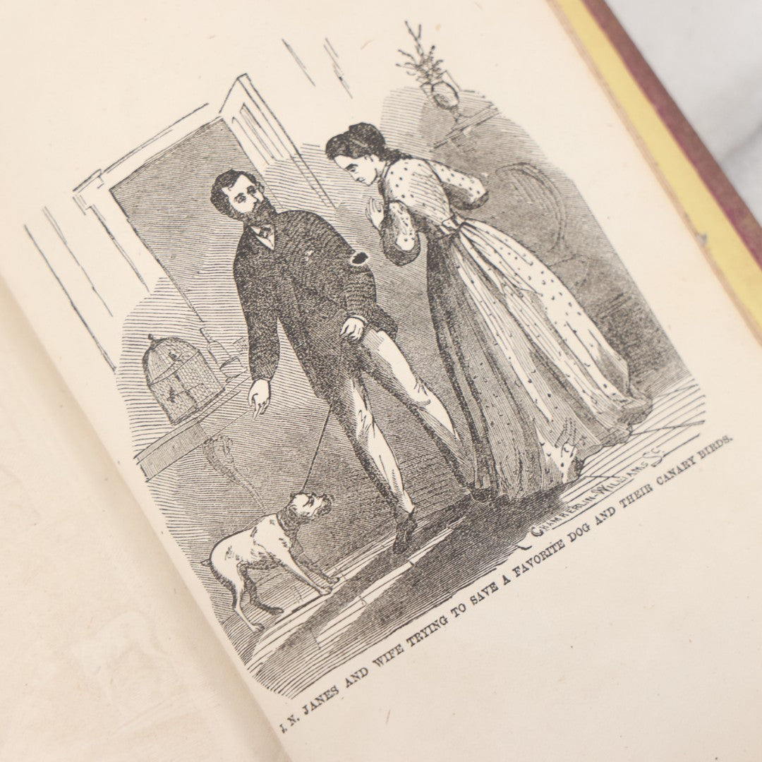 Lot 048 - "Through The Flames And Beyond, Or Chicago As It Was And As It Is, And Its Glorious Future" Antique Book By Frank Luzerne On The Chicago Fire, Profusely Illustrated, Published By Wells And Company, 1872
