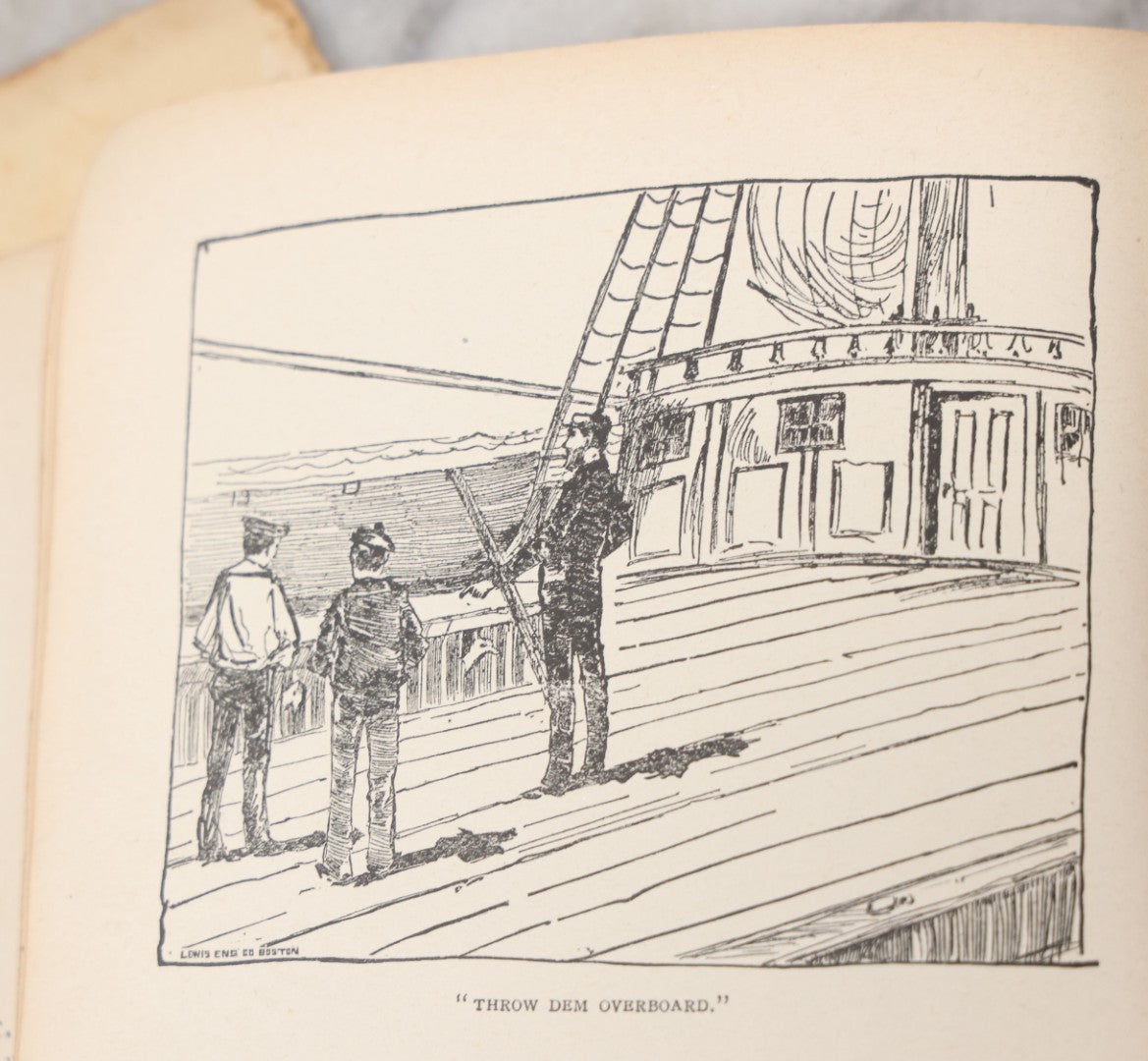 Lot 049 - "On Land And Sea Or California In The Years 1843, '44, & '45" Antique Paperback Book By William H Thomes, Laird And Lee Publisher, Chicago, 1892, Note Poor Condition, Cover Separated