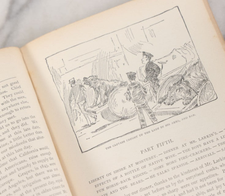 Lot 049 - "On Land And Sea Or California In The Years 1843, '44, & '45" Antique Paperback Book By William H Thomes, Laird And Lee Publisher, Chicago, 1892, Note Poor Condition, Cover Separated