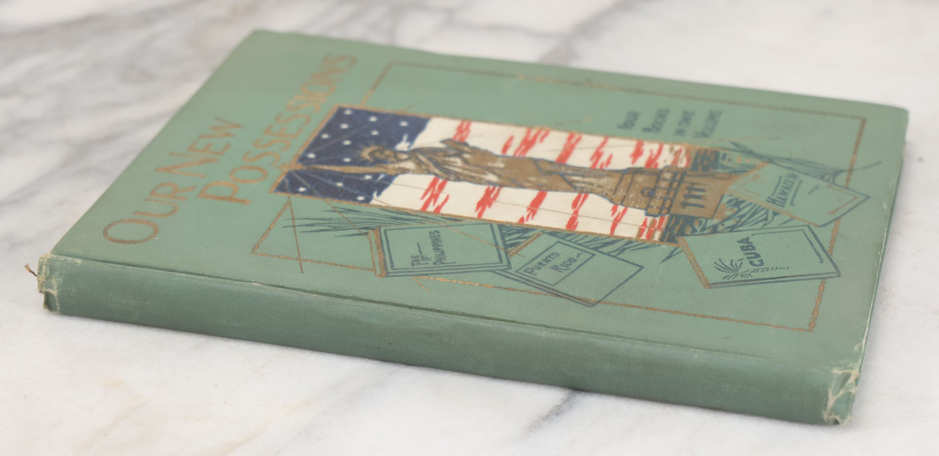 Lot 050 - "Our New Possessions" Antique Book On American Imperialism, The Acquisition Of The Philippines, Puerto Rico, Cuba, HawaII, By Trumbull White, Illustrated, 1898