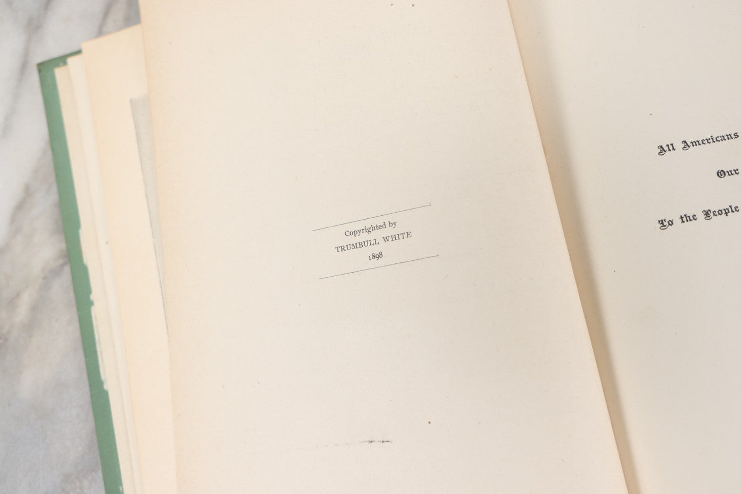 Lot 050 - "Our New Possessions" Antique Book On American Imperialism, The Acquisition Of The Philippines, Puerto Rico, Cuba, HawaII, By Trumbull White, Illustrated, 1898