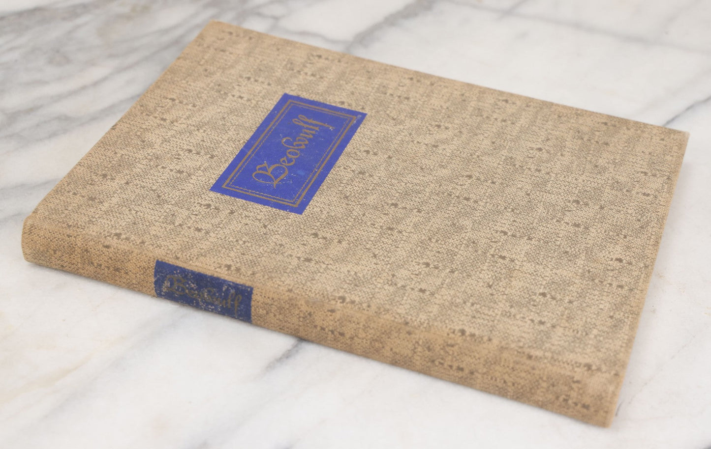 Lot 051 - "Beowulf" Vintage Illustrated Edition, Translated By William Ellery Leonard And Illustrated By Lynd Ward, The Heritage Club Special Edition, 1939, Note Various Crayon Markings