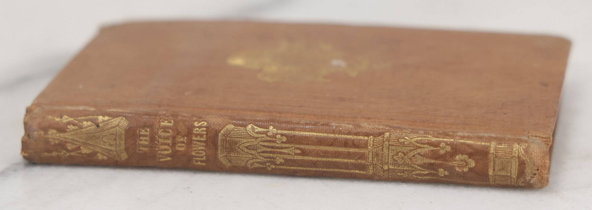 Lot 054 - "The Voice Of Flowers" Antique Book By Mrs. L.H. Sigourney, H.S. Parsons And Company, Publishers, 1846, With Hand Colored Flower Illustration