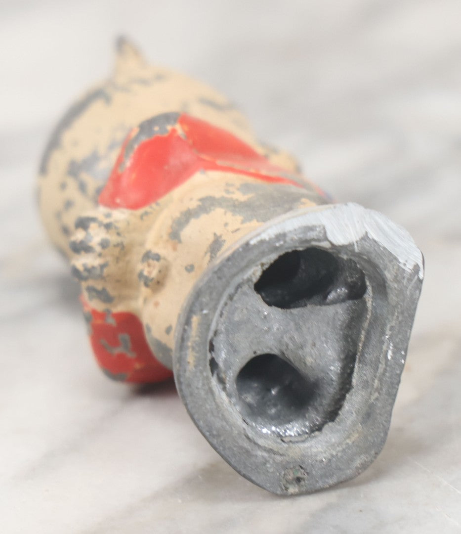 Lot 063 - Vintage Porky Pig Warner Brothers Looney Tunes Character Die Cast Metal Figurine, Painted, Originally Part Of A Pencil Holder By Moss Metal Co, As Found