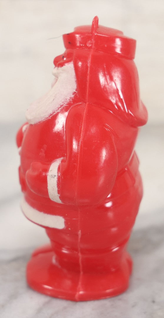 Lot 066 - Pair Of Vintage Hard Plastic Santa Claus Christmas Candy Lollipop Containers, One Marked Irwin, U.S.A.