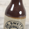 Lot 070 - Antique Dr. Swett's Original Root Beer Stoneware Bottle, Boston, Massachusetts, Note Large Chip Lower Right Side