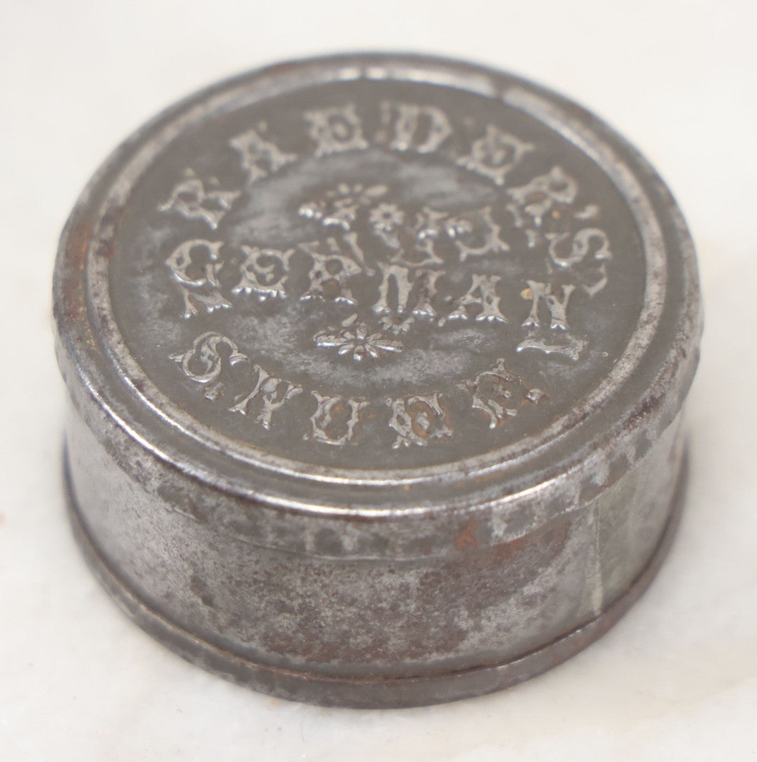 Lot 075 - Antique Raeder's Germans Snuff Embossed Tin