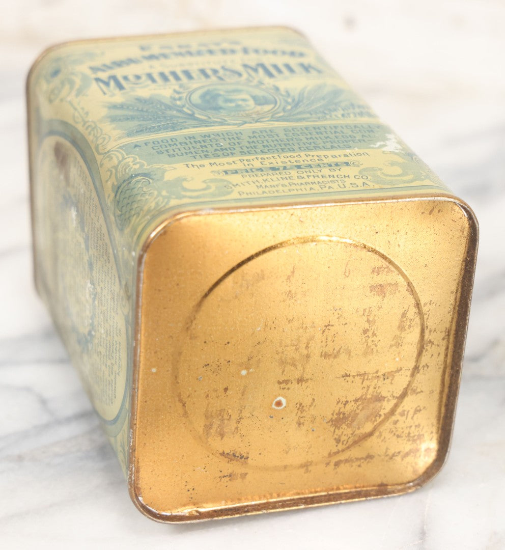 Lot 078 - Pair Of Antique Eskay's Albumenized Food, A Substitute For Mother's Milk Tins, Prepared By Smith, Kline, & French Co., Pharmacists, Philadelphia, Pennsylvania, Note Wear