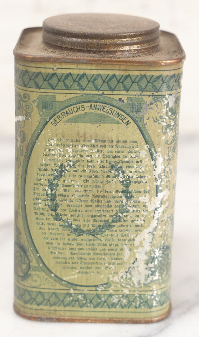 Lot 078 - Pair Of Antique Eskay's Albumenized Food, A Substitute For Mother's Milk Tins, Prepared By Smith, Kline, & French Co., Pharmacists, Philadelphia, Pennsylvania, Note Wear