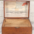 Lot 080 - Antique Finger Jointed Wooden Seed Store Display Box From E.M Lyman & Son, Inc, Lyman's Seeds, Springfield, Massachusetts, Circa 1922