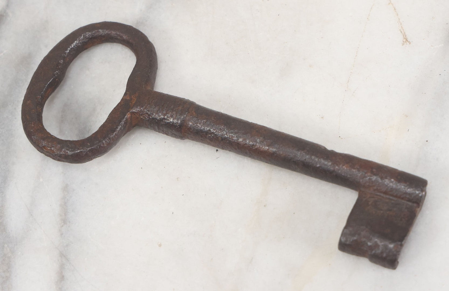 Lot 093 - Antique Wrought Iron Key, 5-5/8" Overall Length