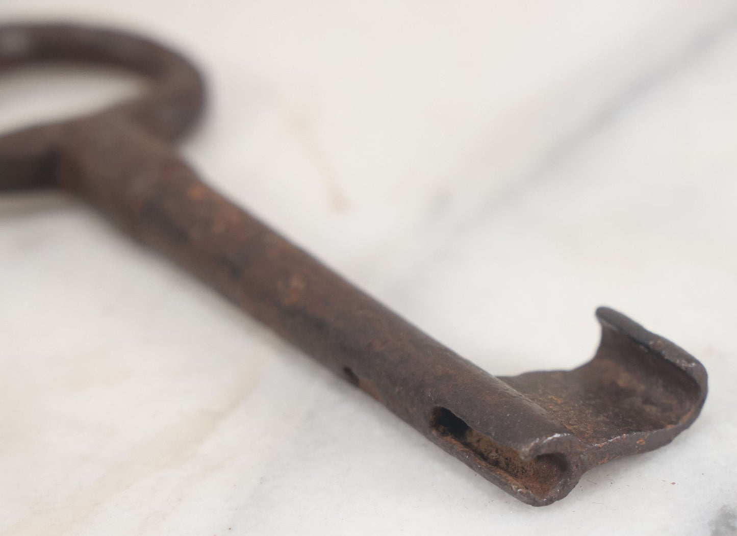 Lot 093 - Antique Wrought Iron Key, 5-5/8" Overall Length