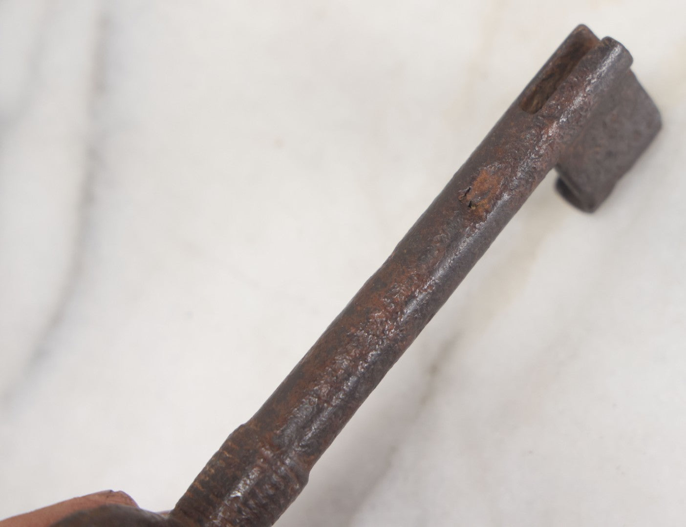 Lot 093 - Antique Wrought Iron Key, 5-5/8" Overall Length