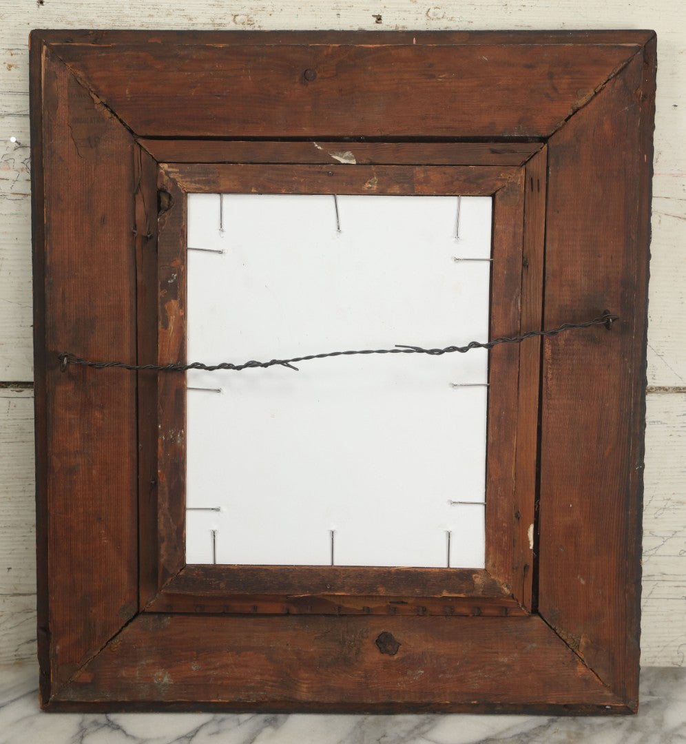 Lot 001 - Antique Cabinet Card Photo Of Tattooed Lady Anna Grace, In Ornate Frame, Baker Photographer, Tattooed By Edwin Thomas, 16-3/4" x 18-7/8"