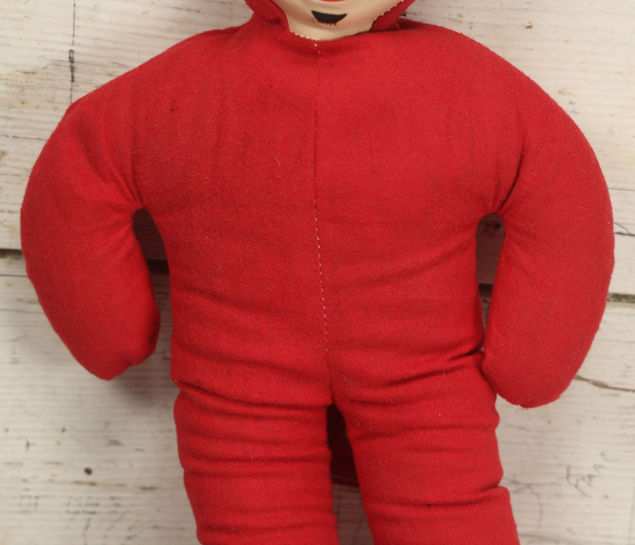 Lot 002 - Vintage Samet & Wells Plush Devil Stuffed Toy With Plastic Face