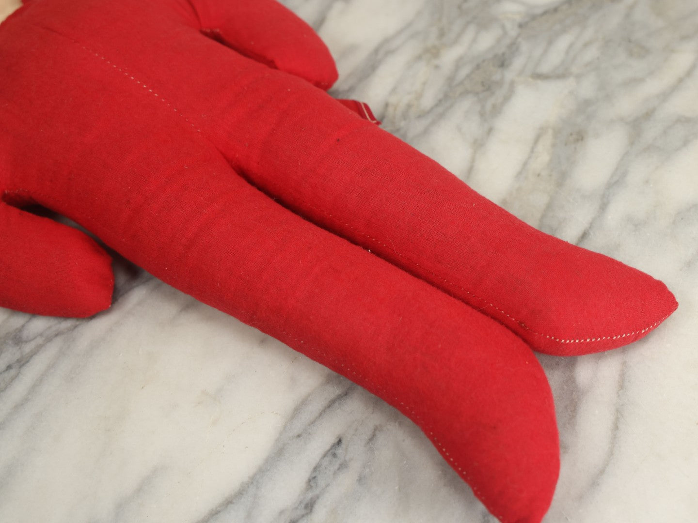 Lot 002 - Vintage Samet & Wells Plush Devil Stuffed Toy With Plastic Face