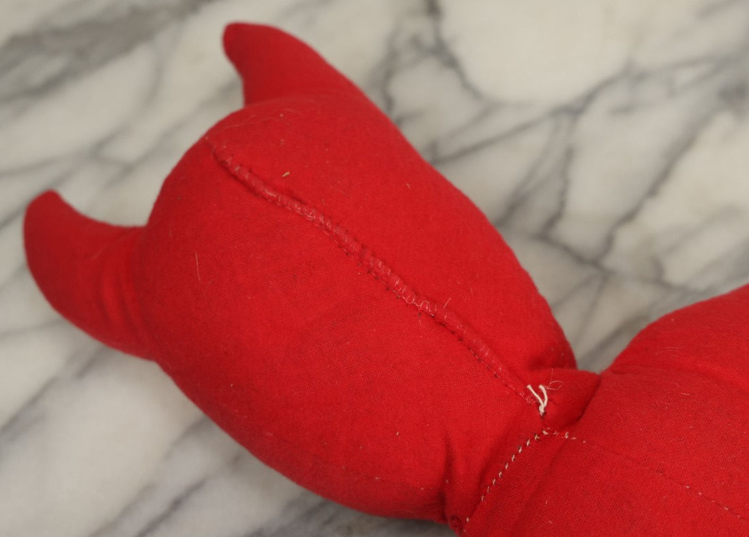 Lot 002 - Vintage Samet & Wells Plush Devil Stuffed Toy With Plastic Face
