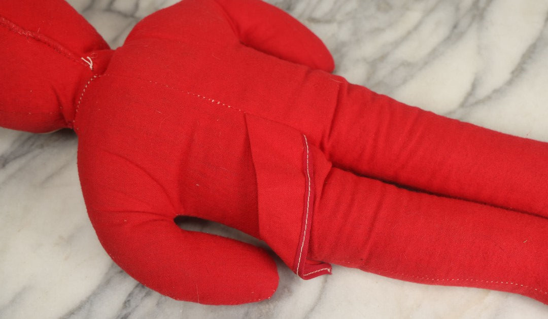 Lot 002 - Vintage Samet & Wells Plush Devil Stuffed Toy With Plastic Face