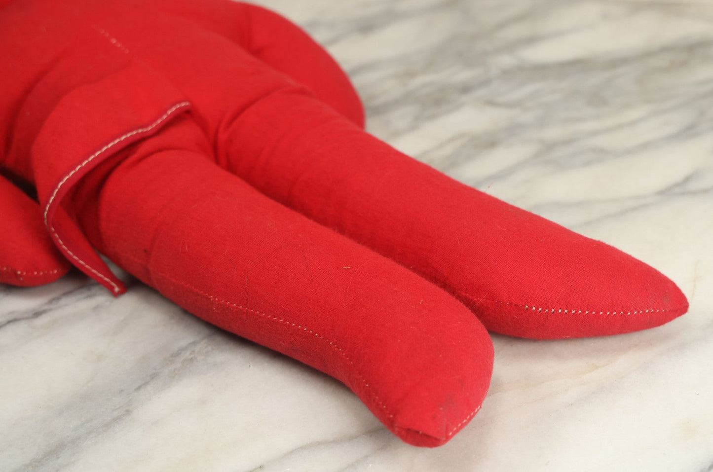 Lot 002 - Vintage Samet & Wells Plush Devil Stuffed Toy With Plastic Face