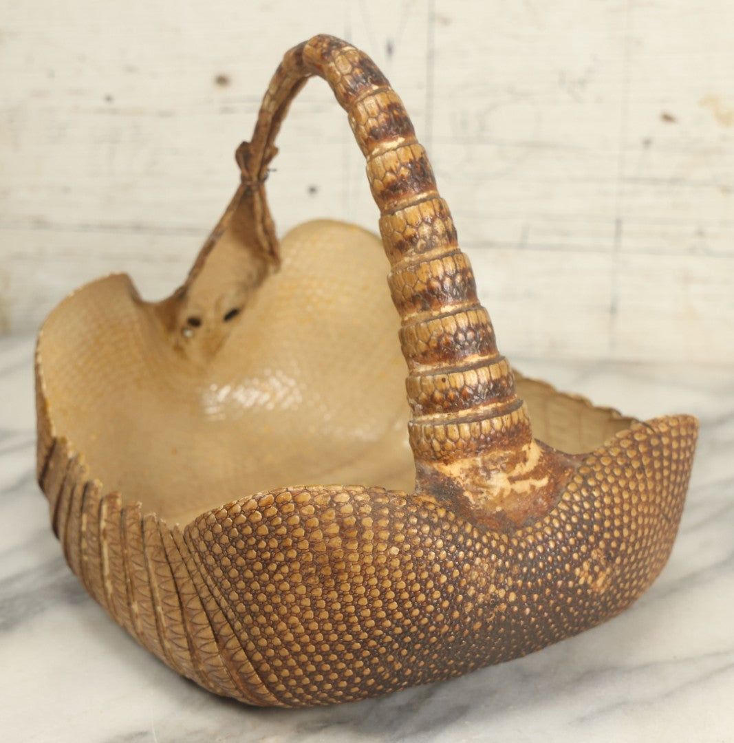 Lot 003 - Vintage Taxidermy Armadillo Purse Novelty, Made From A Genuine Armadillo