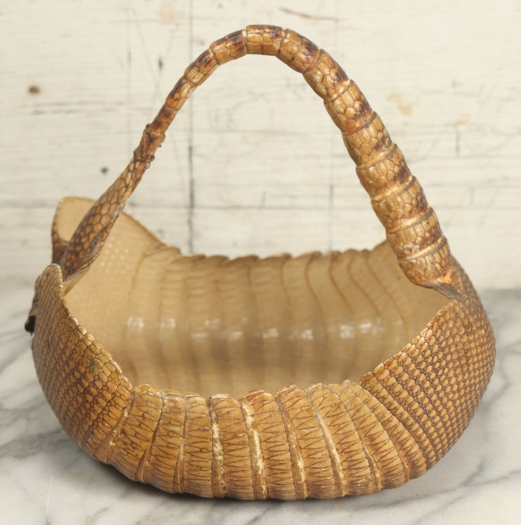 Lot 003 - Vintage Taxidermy Armadillo Purse Novelty, Made From A Genuine Armadillo