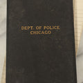 Lot 130 - Vintage Department Of Police Blank Notepad Incident Report Book, Single Entry For Edwin O'Neil, Chicago Police Scientific Crime Detection Laboratory