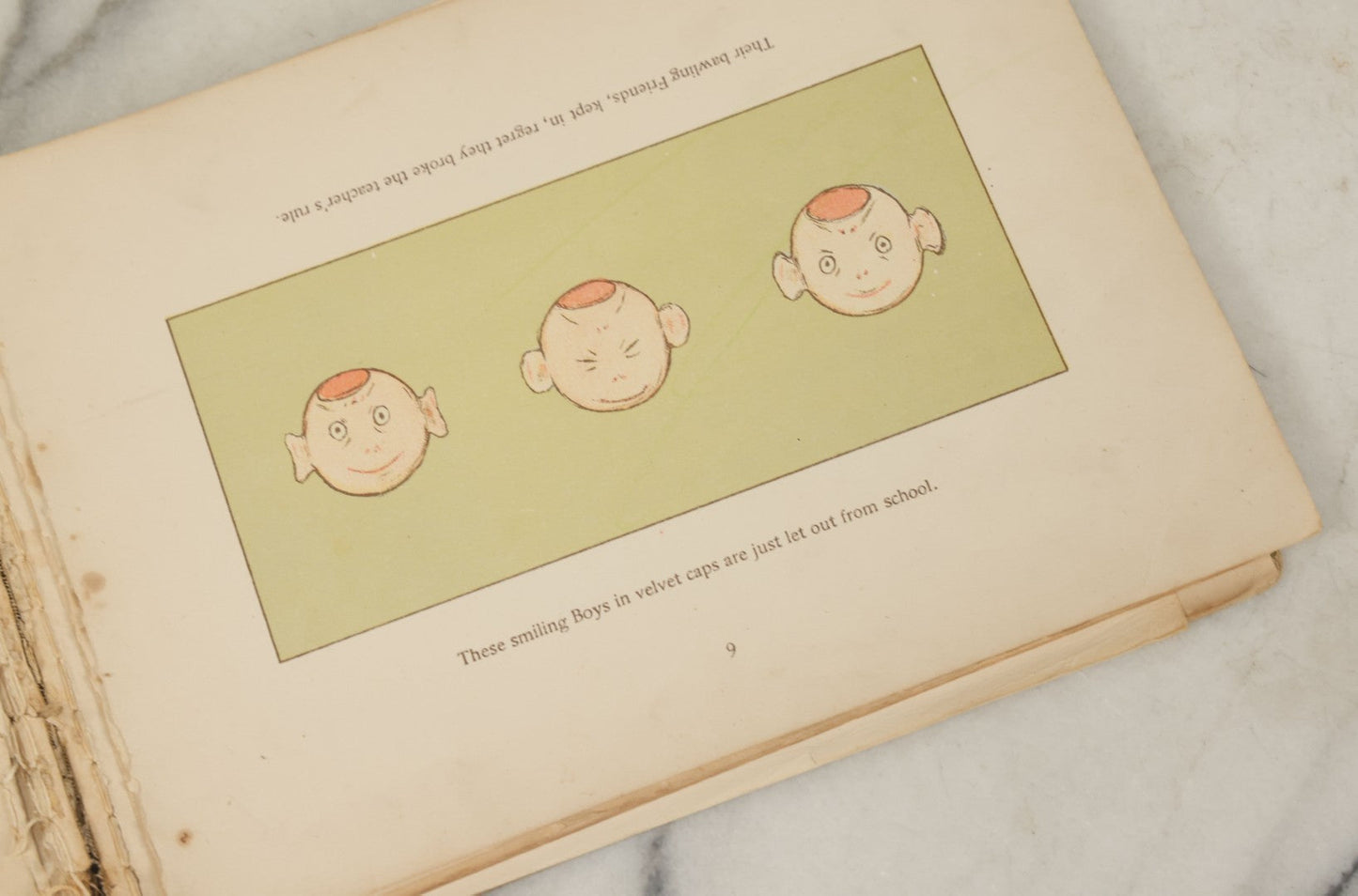 Lot 137 - "Topsys & Turvys" Antique Novelty Illustrated Children's Book, Copyright 1893, By The Century Co., Note Poor Condition, Loose Pages, Binding Shot