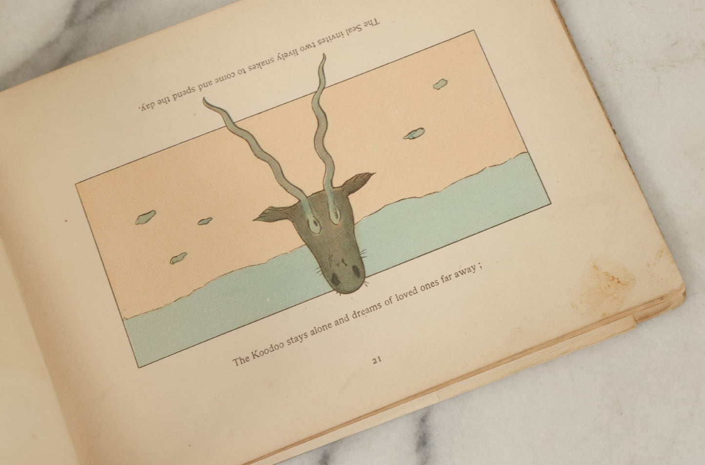 Lot 137 - "Topsys & Turvys" Antique Novelty Illustrated Children's Book, Copyright 1893, By The Century Co., Note Poor Condition, Loose Pages, Binding Shot