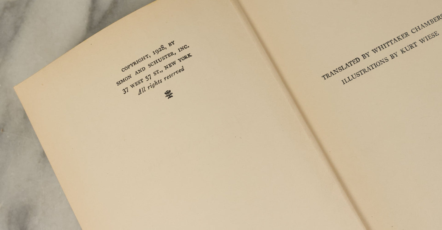 Lot 138 - "Bambi: A Life In The Woods" Vintage Book By Felix Salten, Simon And Schuster Publishers, New York, 1928, Illustrated By Kurt Wiese