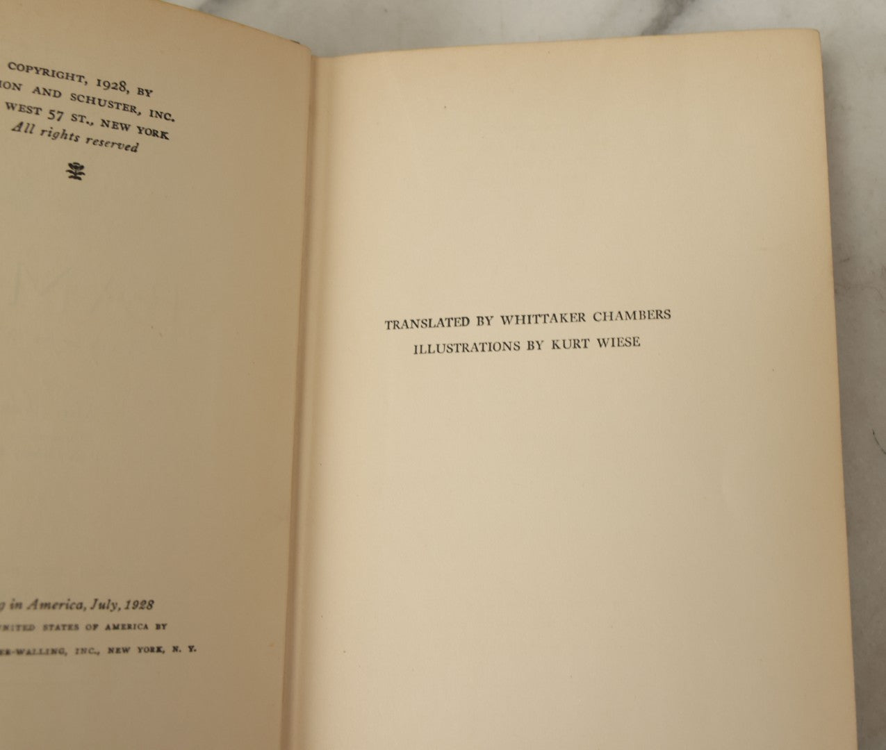 Lot 138 - "Bambi: A Life In The Woods" Vintage Book By Felix Salten, Simon And Schuster Publishers, New York, 1928, Illustrated By Kurt Wiese