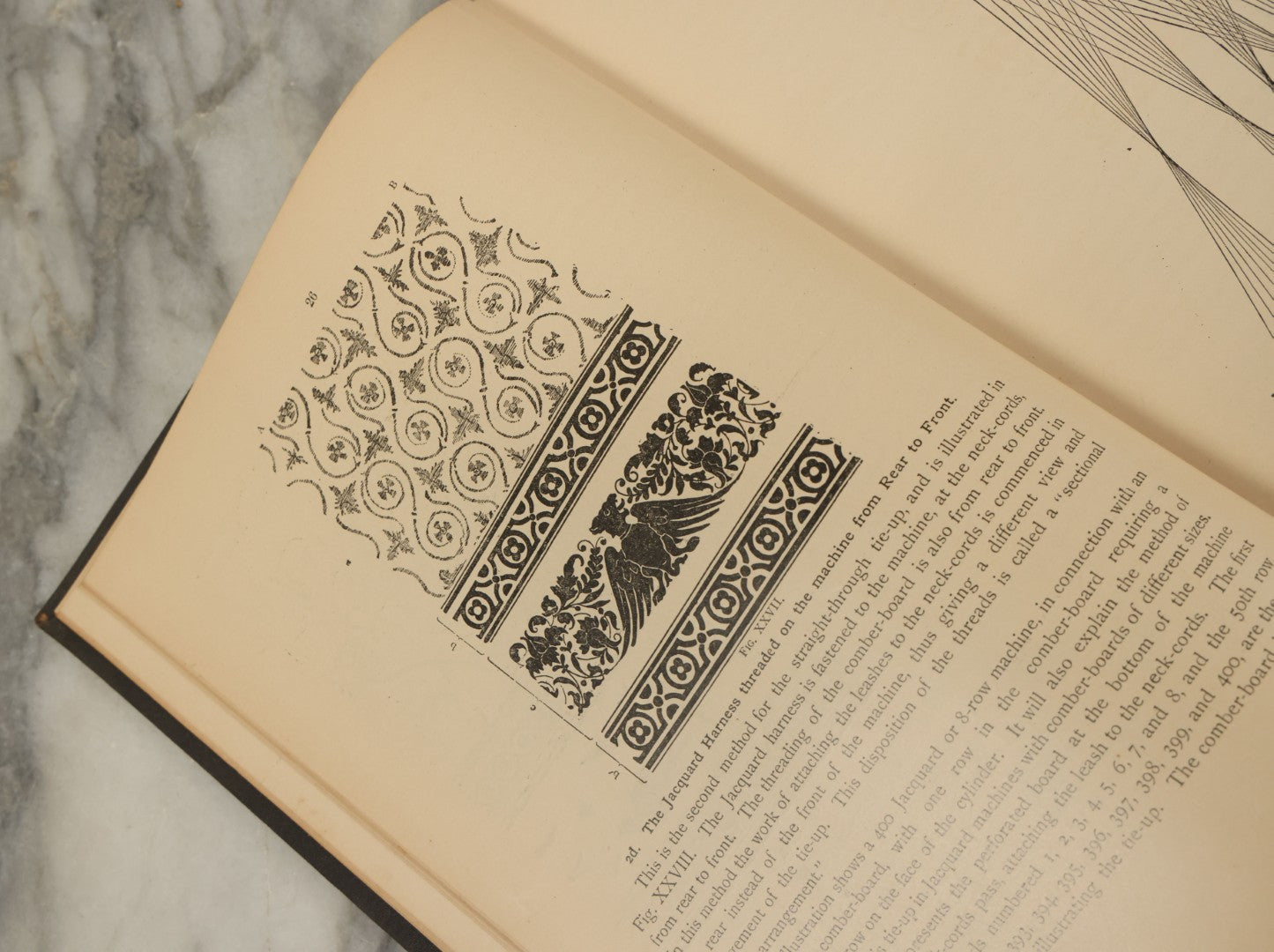 Lot 142 - "The Jacquard Machine Analyzed And Explained" Antique Textile Machinery Book By E.A. Posselt, Illustrated, Crompton & Knowles Loom Works, Worcester, Massachusetts