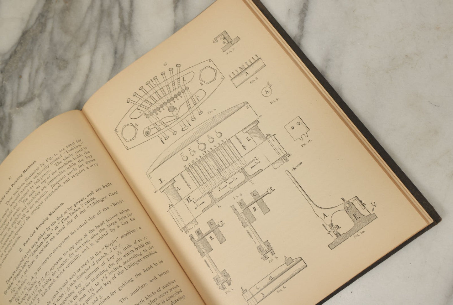 Lot 142 - "The Jacquard Machine Analyzed And Explained" Antique Textile Machinery Book By E.A. Posselt, Illustrated, Crompton & Knowles Loom Works, Worcester, Massachusetts
