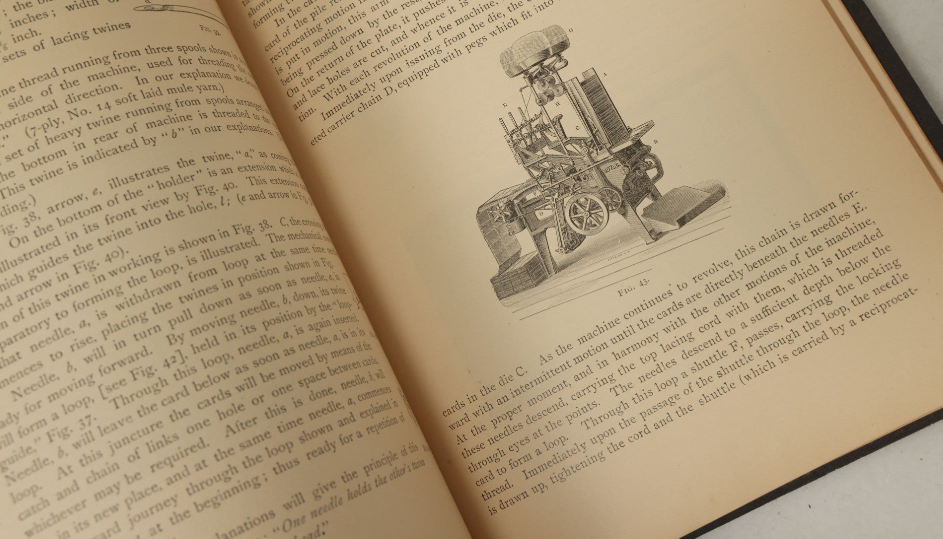 Lot 142 - "The Jacquard Machine Analyzed And Explained" Antique Textile Machinery Book By E.A. Posselt, Illustrated, Crompton & Knowles Loom Works, Worcester, Massachusetts