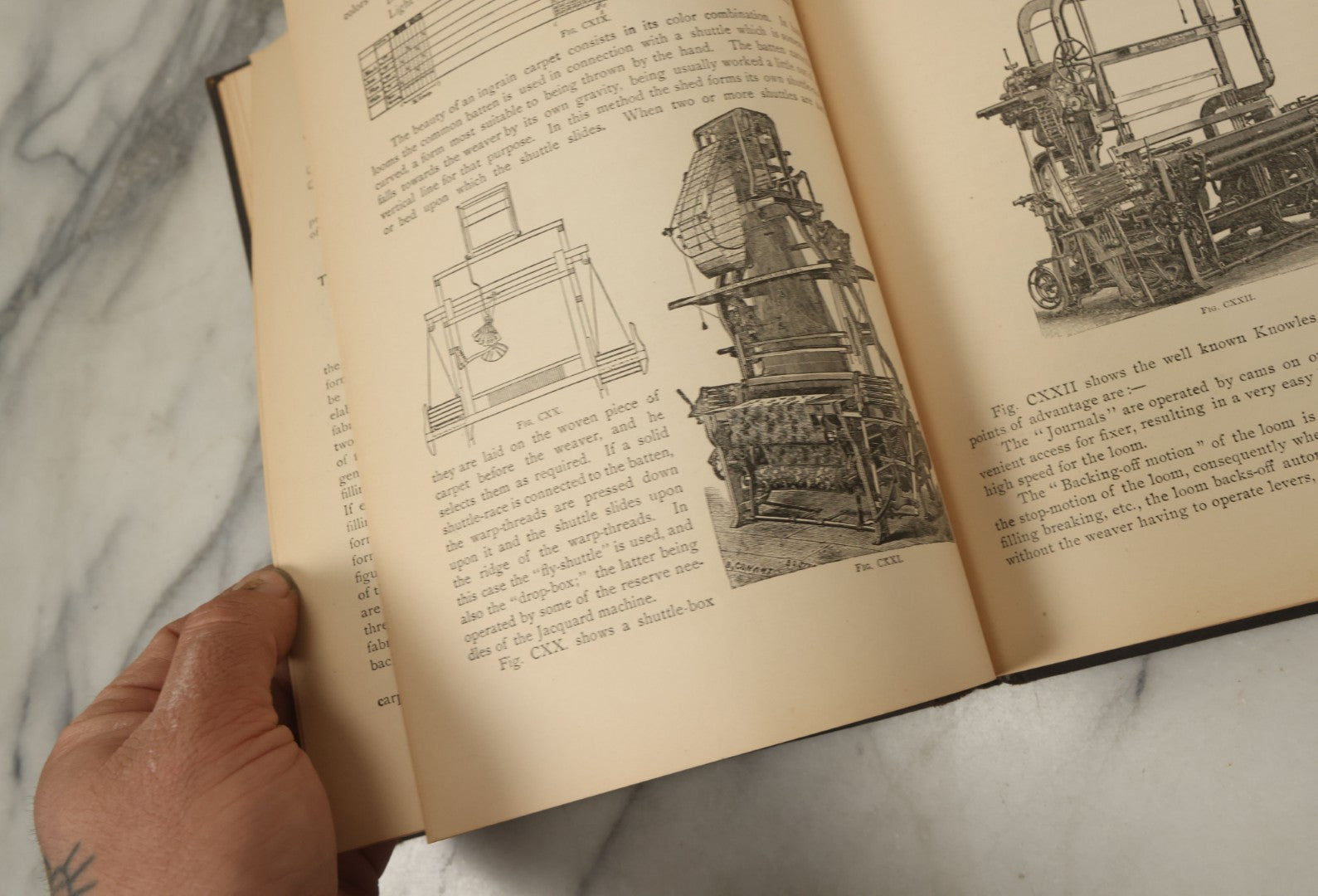 Lot 142 - "The Jacquard Machine Analyzed And Explained" Antique Textile Machinery Book By E.A. Posselt, Illustrated, Crompton & Knowles Loom Works, Worcester, Massachusetts