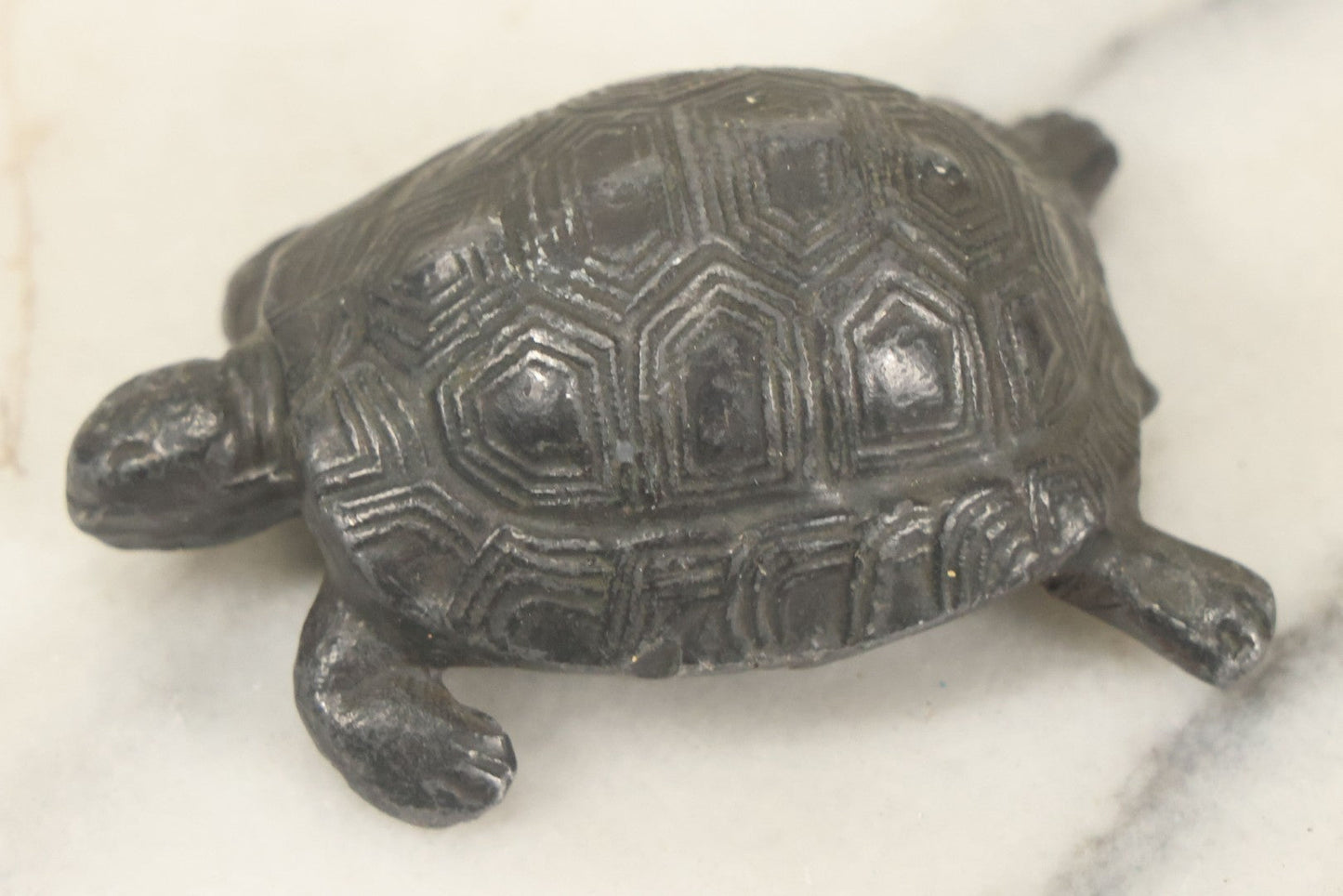 Lot 148 - Small Heavy Cast Metal, Pewter Turtle Figurine, Unmarked