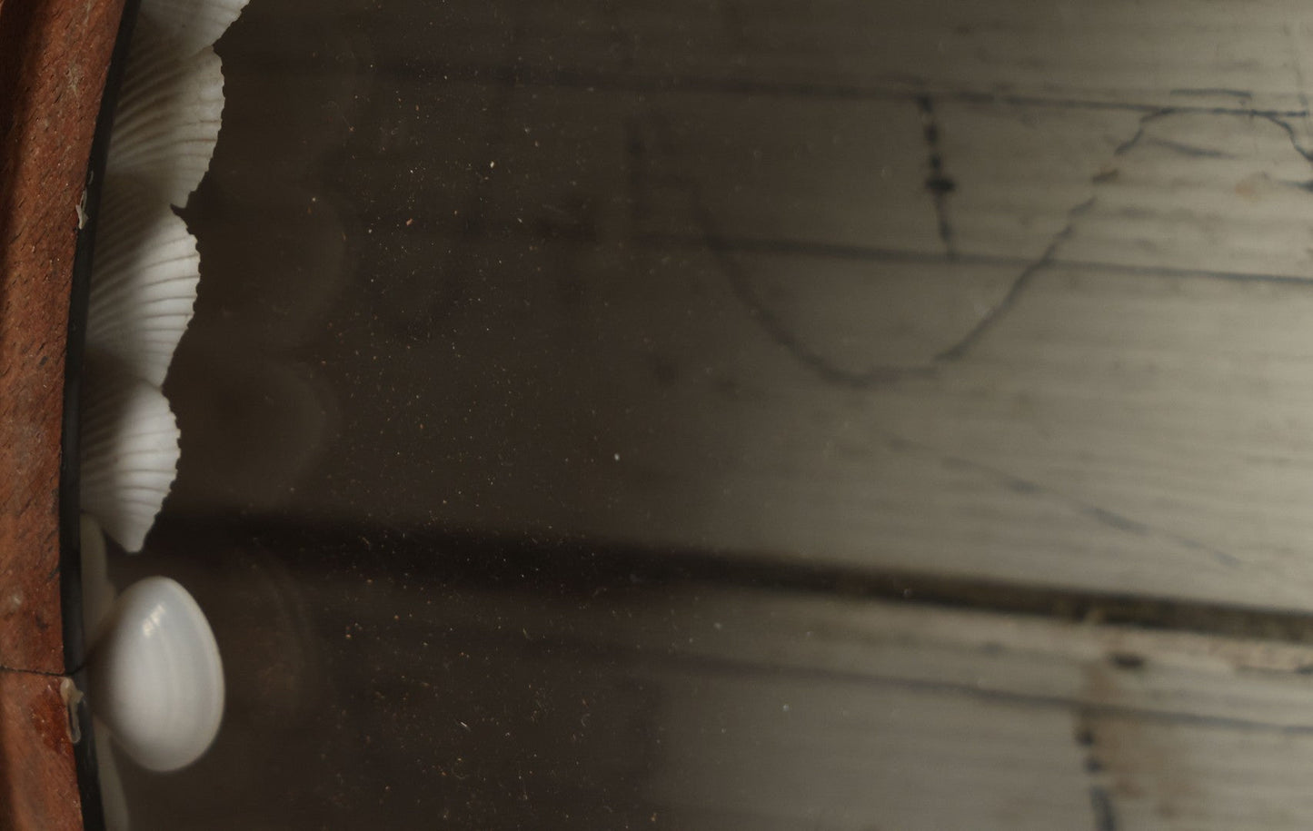 Lot 008 - Antique Victorian Eastlake Double Frame With Decorative Real Shell Surround, Shell Flowers, Sailors Valentine, 17" x 18-7/8"