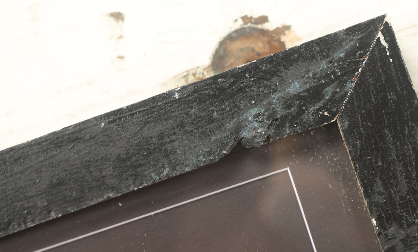 Lot 013 - Antique Halloween Pumpkin Jack-O-Lantern J.O.L. (#1) Embossed Cardboard Paper Halloween Decoration, Made In Germany, In Custom Frame, 15-1/4" x 13-1/4"