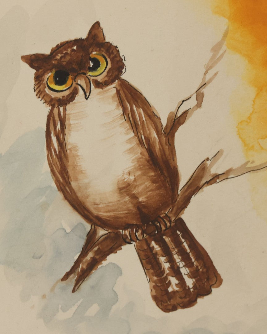 Lot 017 - Antique Hand Painted Halloween Dinner Menu From The S.O.M. Club, October 27, 1915, With Black Cat, Owl, For Father O'Connell