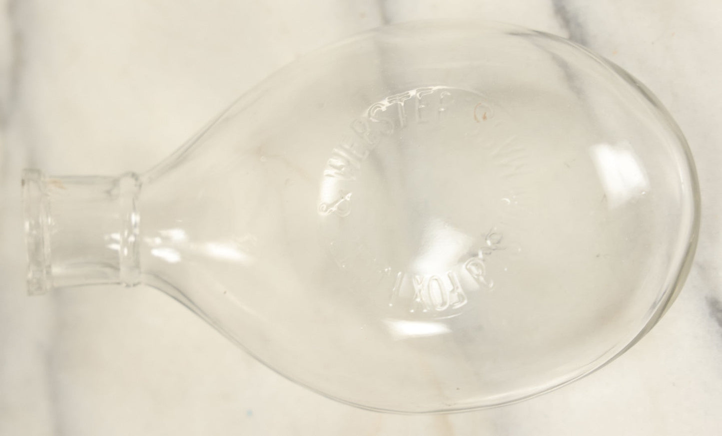 Lot 026 - Antique F.F. & W. Nursing Bottle, So-Called "Murder Bottle," In Original Box With Original Brush, Fox, Fultz, & Webster, Boston, Note Wear To Box, Chip To Bottle