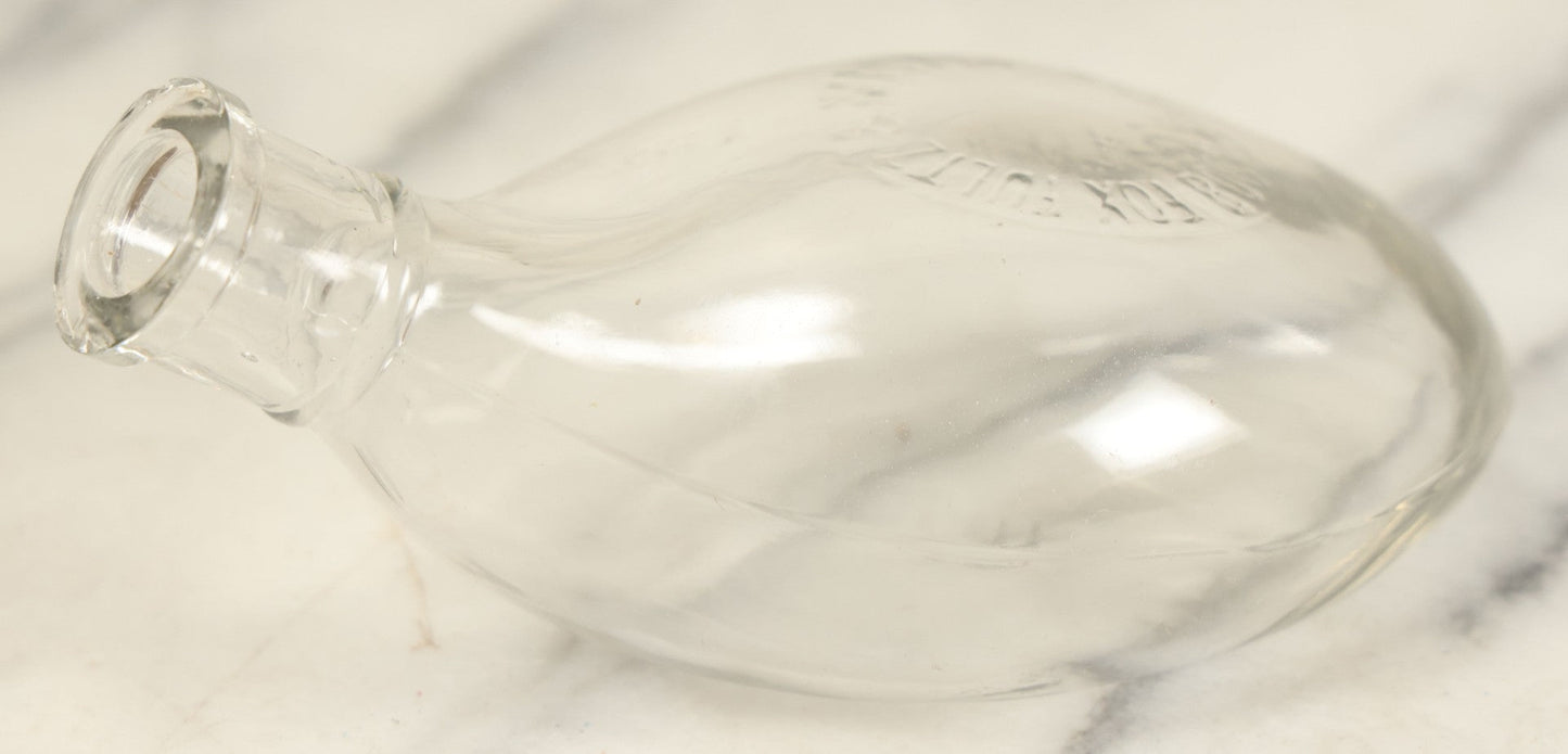 Lot 026 - Antique F.F. & W. Nursing Bottle, So-Called "Murder Bottle," In Original Box With Original Brush, Fox, Fultz, & Webster, Boston, Note Wear To Box, Chip To Bottle