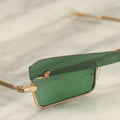 Lot 029 - Vintage Flip Up Green Tint Sunglasses, Circa 1960s