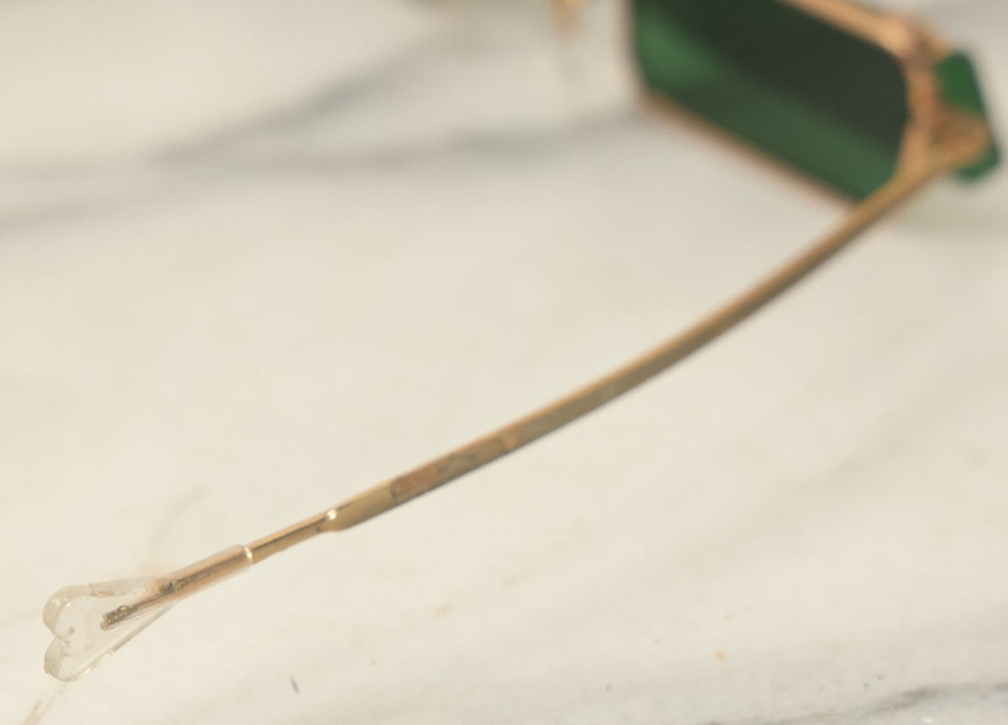 Lot 029 - Vintage Flip Up Green Tint Sunglasses, Circa 1960s